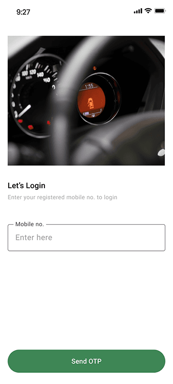 Mobile screens on automobile management