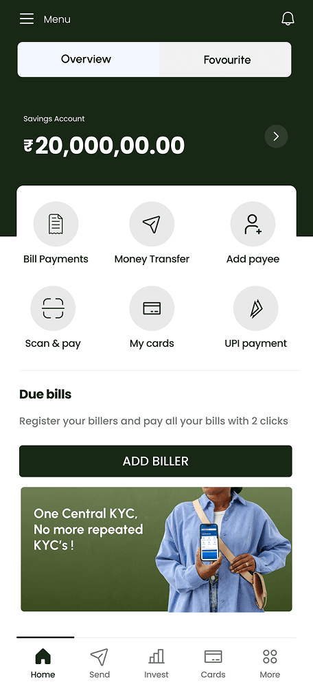Safebank- Product Screen 1