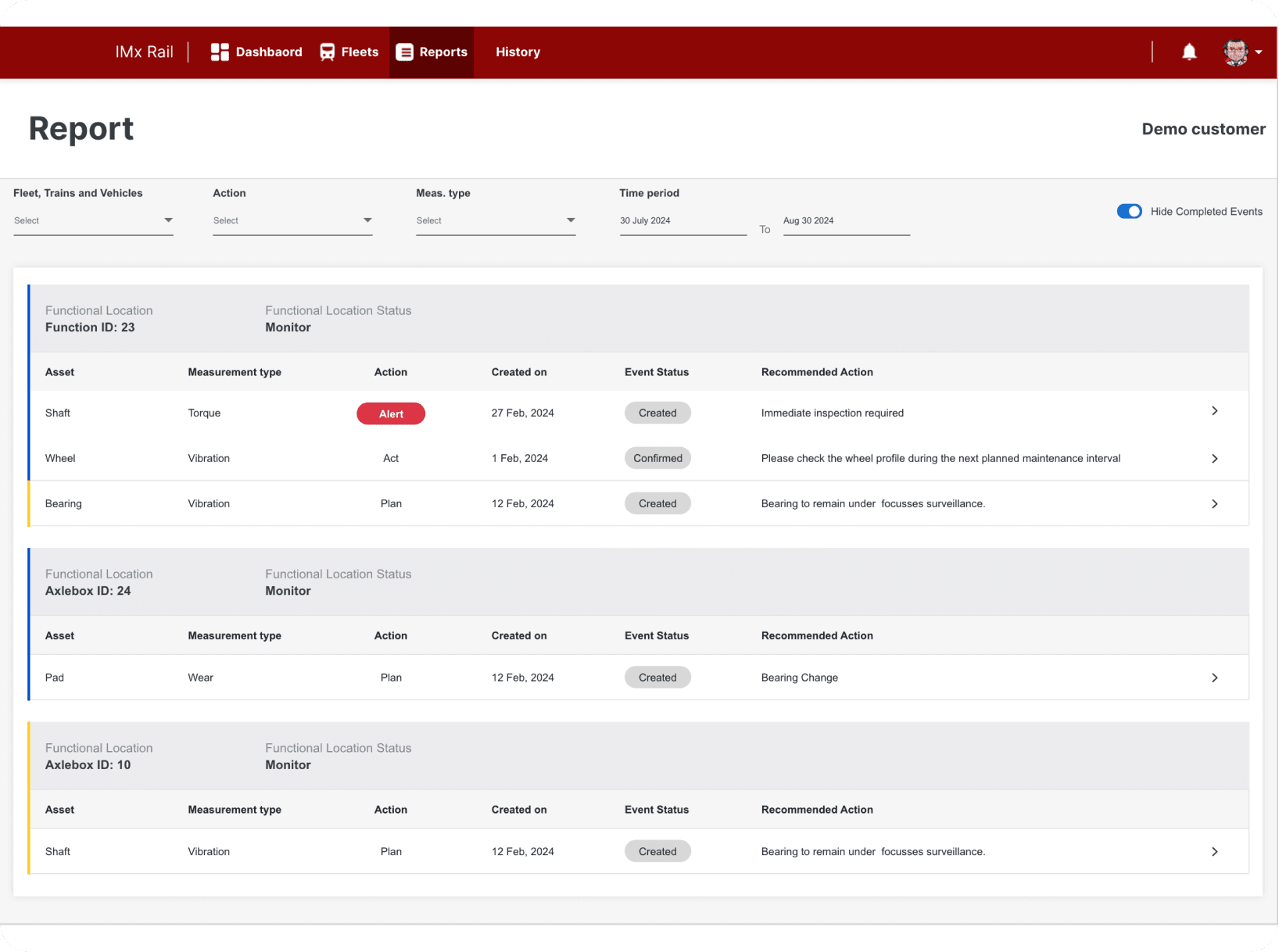 Innorail- Product Screen 2