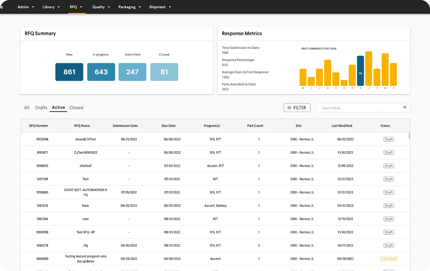 SupplyDome - Product Screen 1