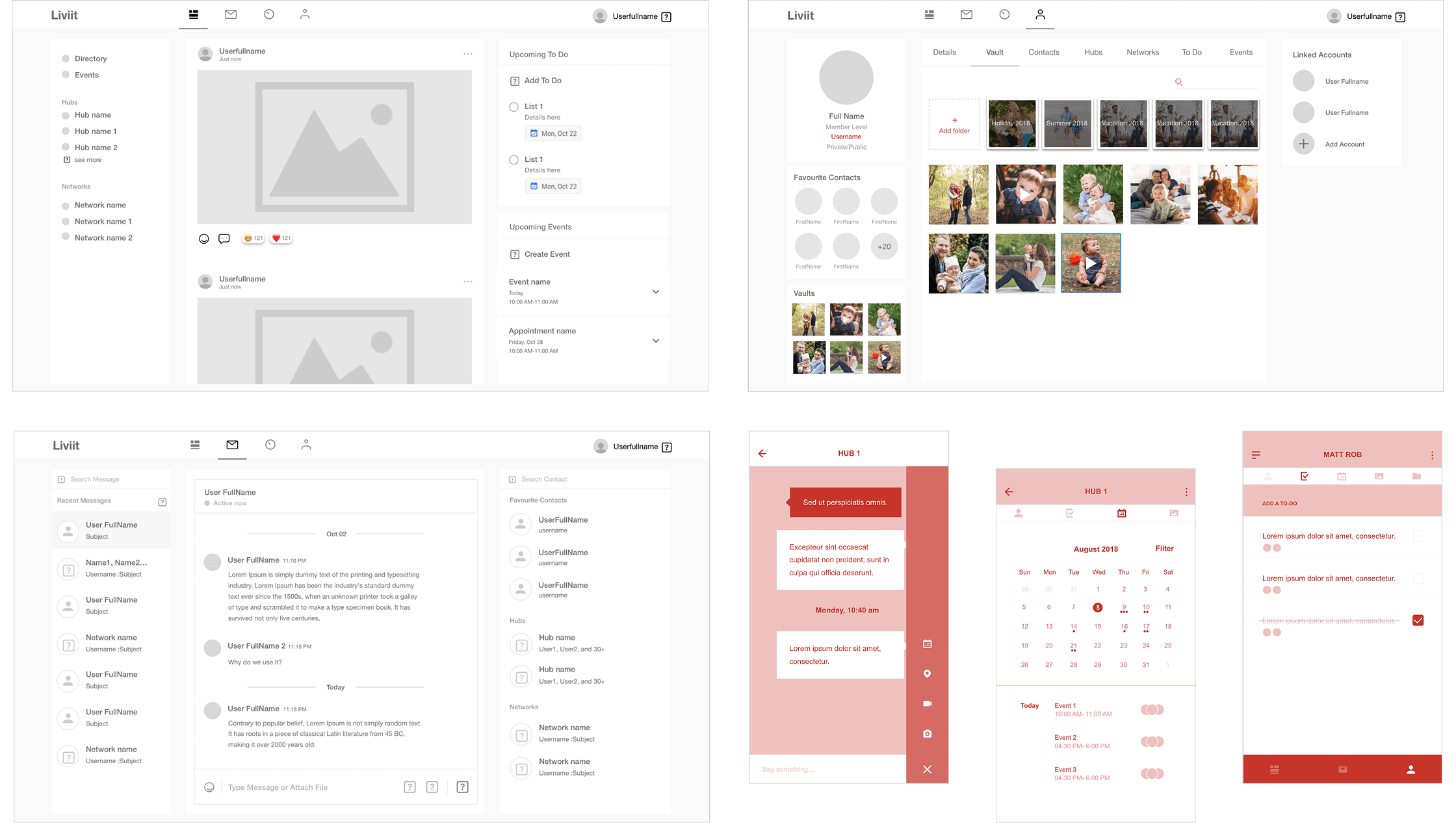 UI/UX -Wireframes