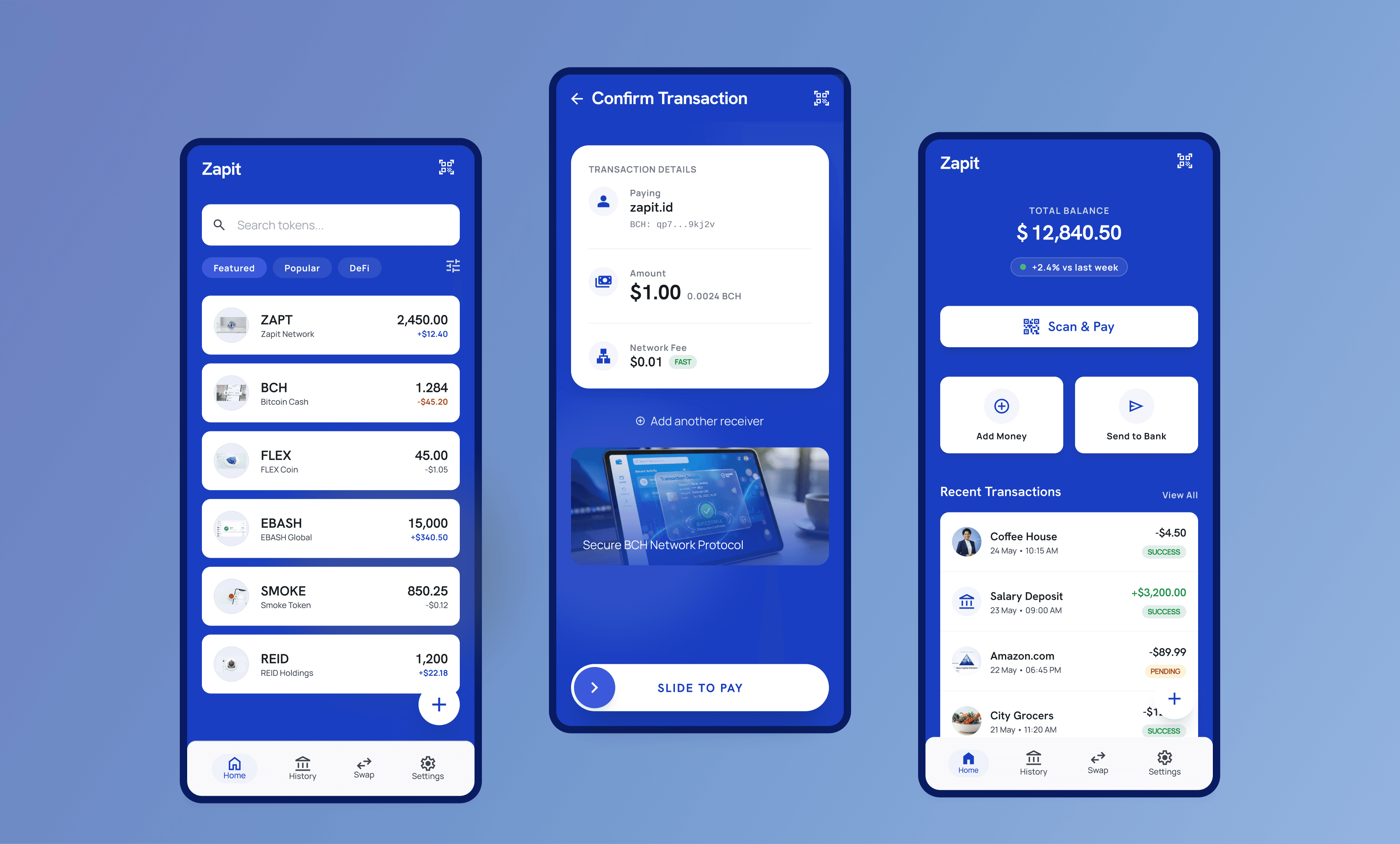 Zapit logo Crypto Payments Wallet App For Zapit