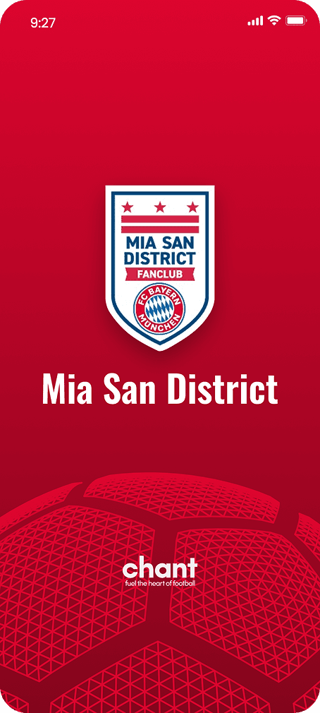 Football fan club mobile app splash screen for supporter engagement, match updates, and community access