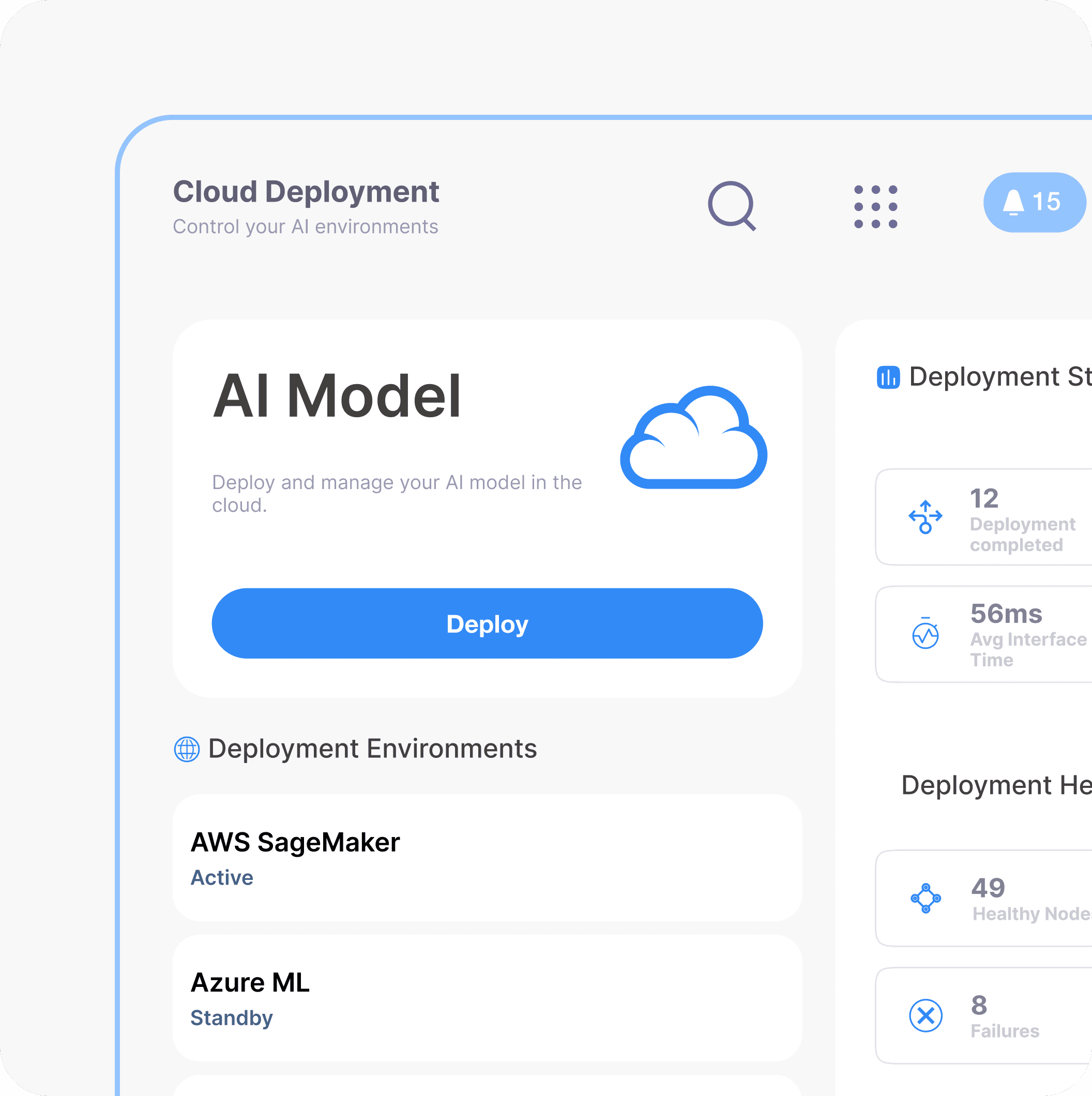 <span style="font-size: 18.6667px; white-space-collapse: preserve;">Cloud-Native Deployment for AI Systems</span>