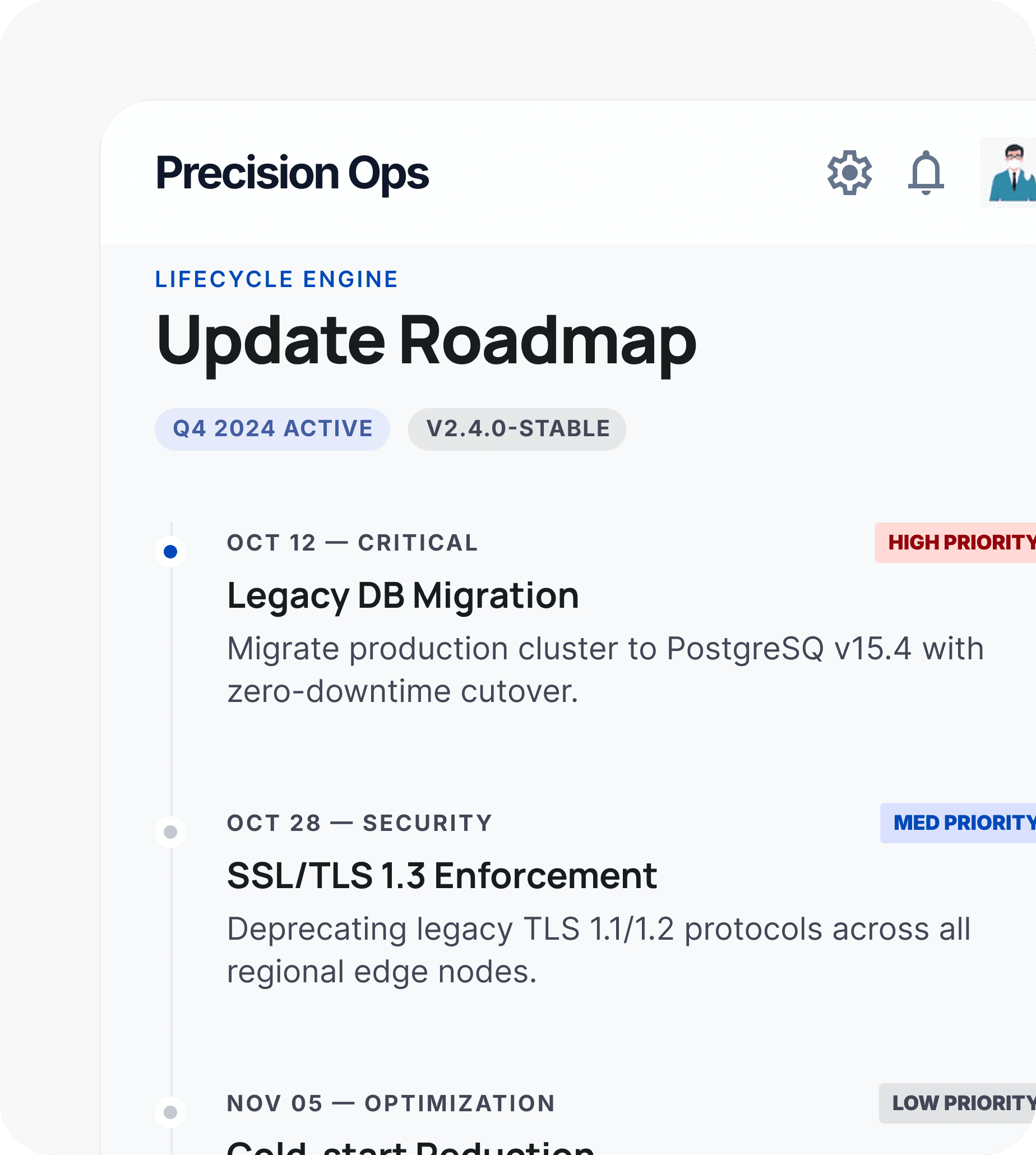 Update Roadmap