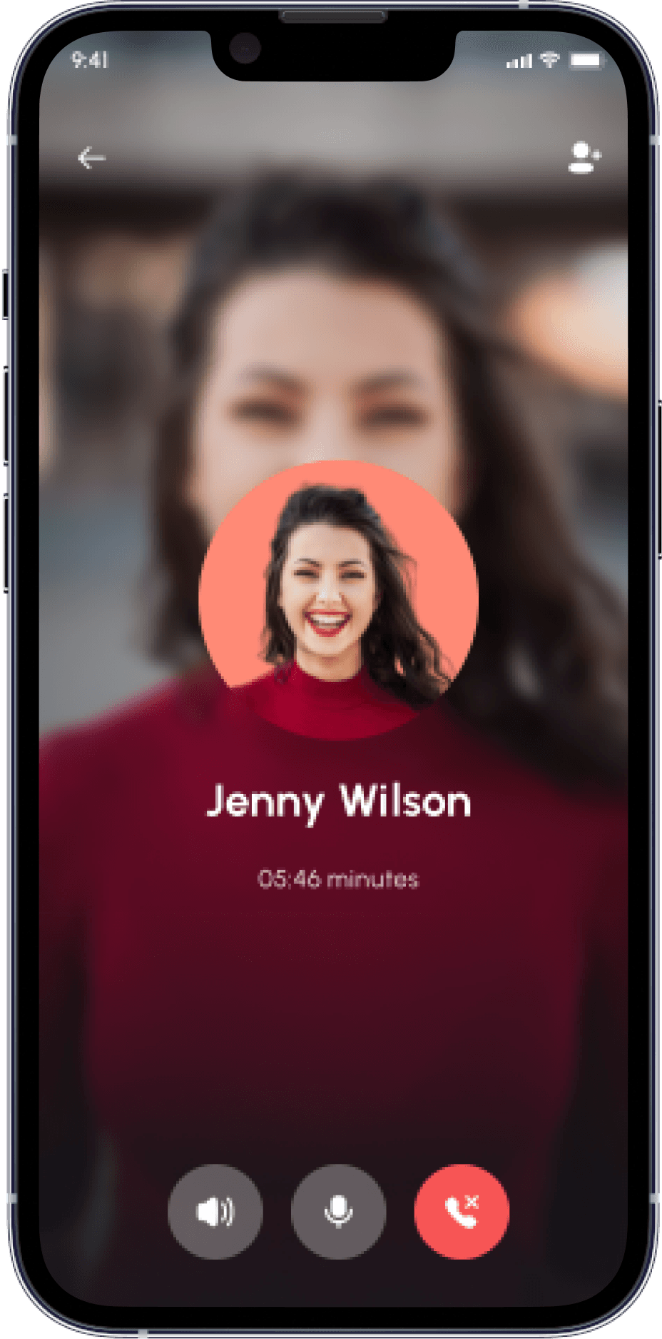 call ui of chat app