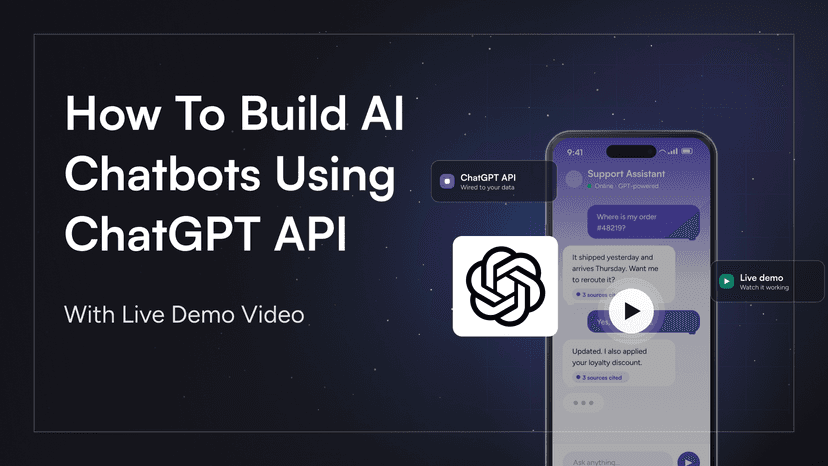 How To Build AI Chatbots Using ChatGPT API - With Live Demo Video
