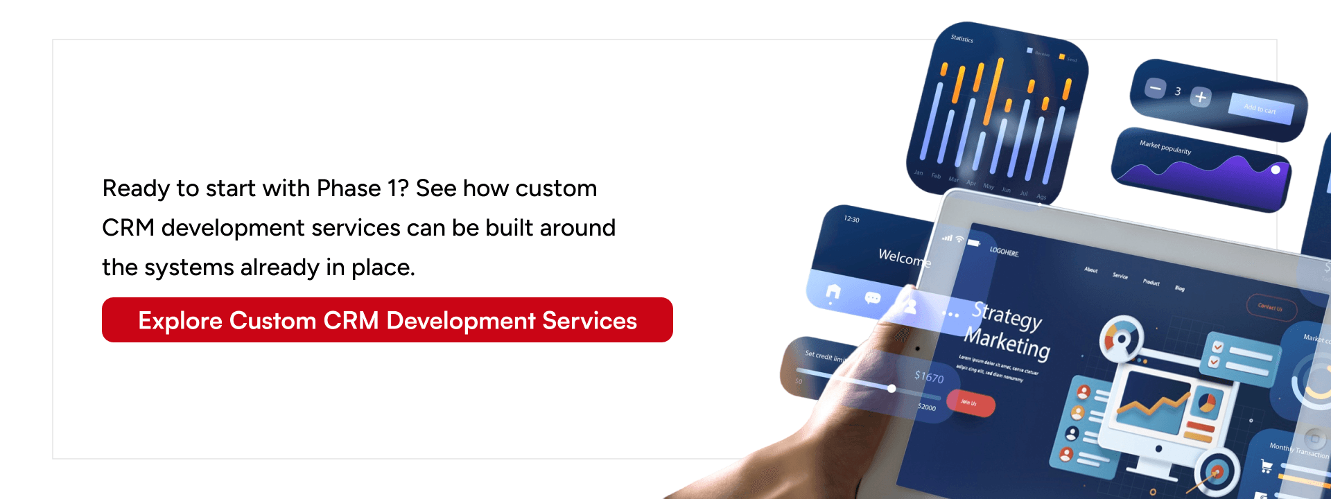 Custom CRM Development Services for integrating AI-powered banking CRM platforms with existing core banking systems