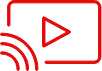 Video recording, uploading and playback features in the app through a recording studio.