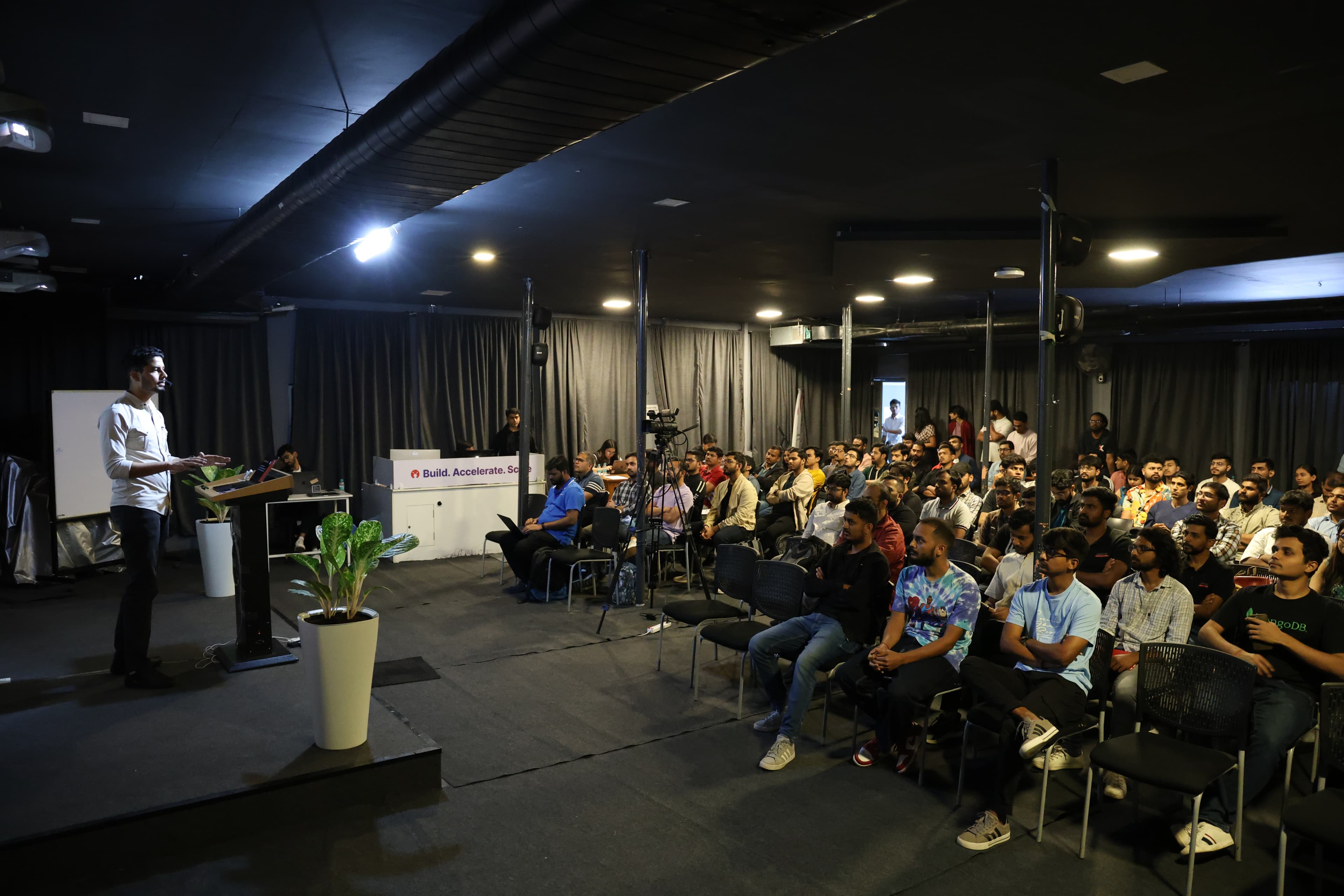 A GeekyAnts conference audience