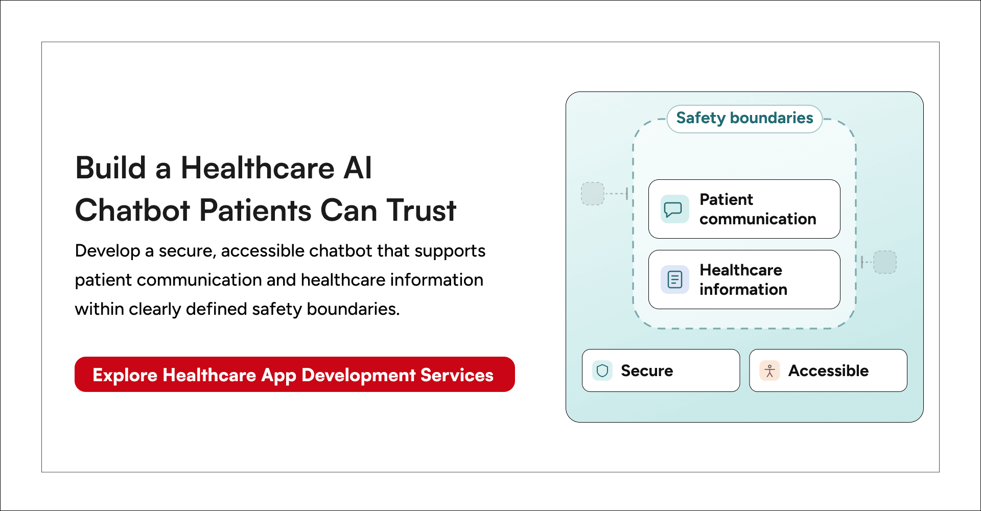 GeekyAnts healthcare app development services for secure and accessible AI patient-support chatbots