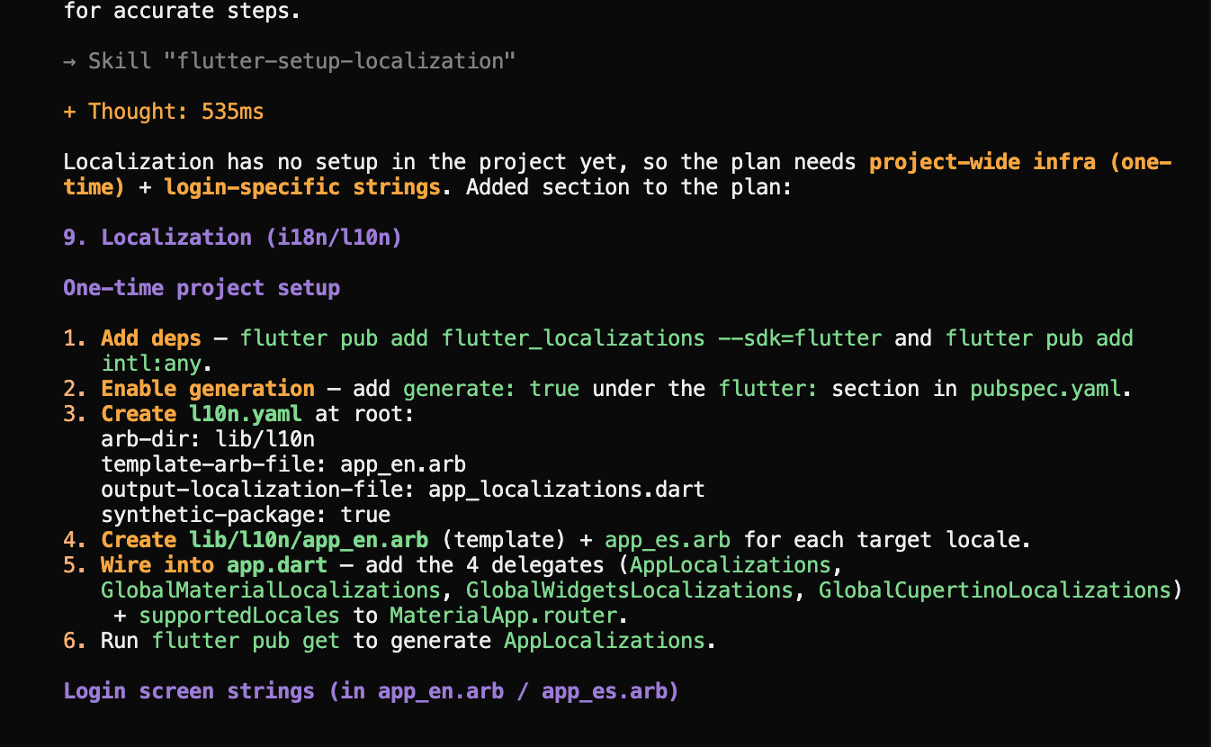 Flutter Localization Workflow Using Agent Skills