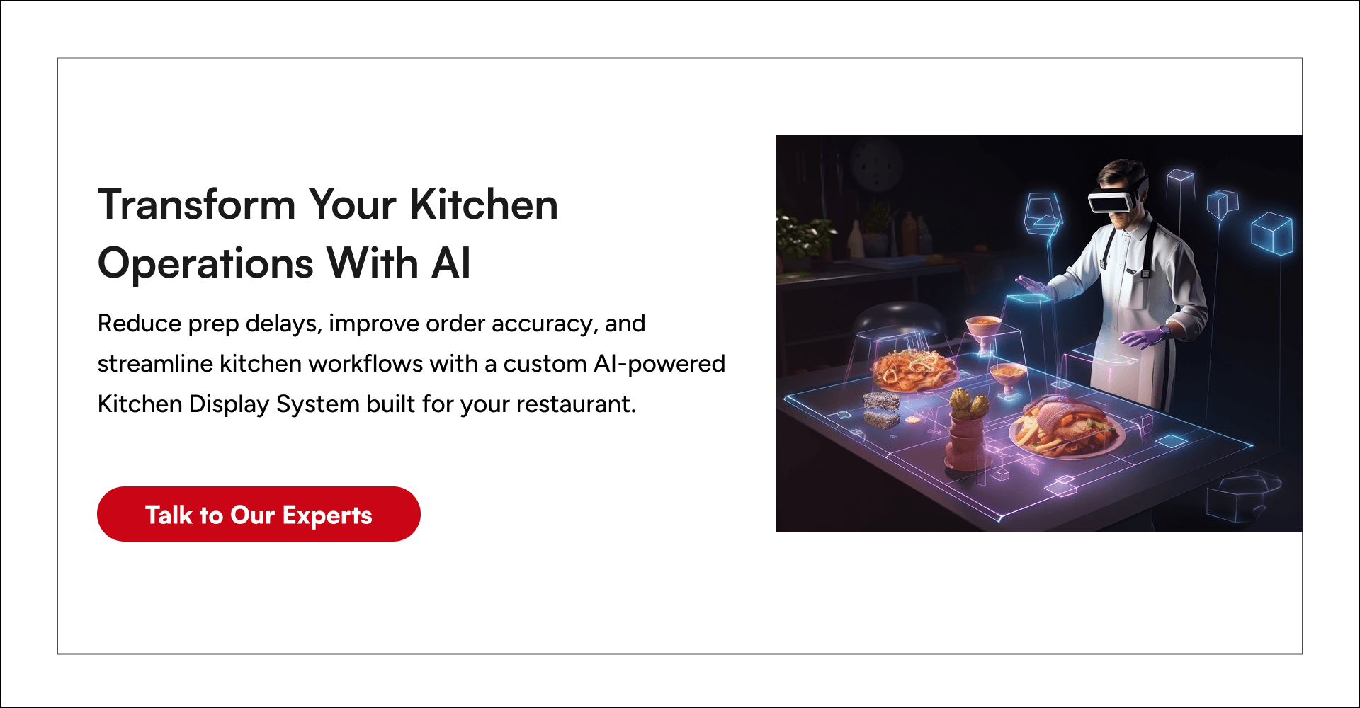 Explore GeekyAnts AI-powered Kitchen Display System development services for restaurants seeking faster, more efficient kitchen operations.