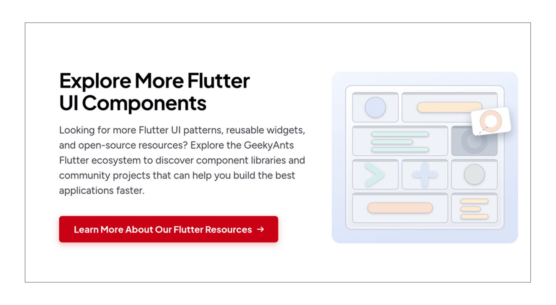 Browse GeekyAnts Flutter UI resources, reusable widgets, and open-source tools for building modern cross-platform applications