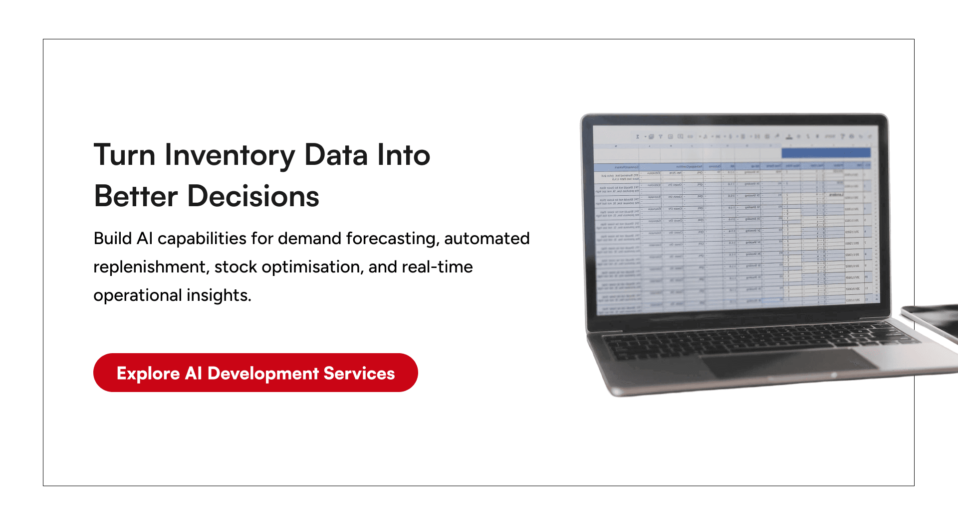 GeekyAnts AI development services for intelligent inventory forecasting and stock optimization
