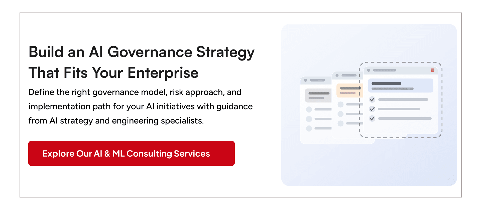 AI governance strategy consulting for enterprises planning AI adoption risk management compliance controls and implementation