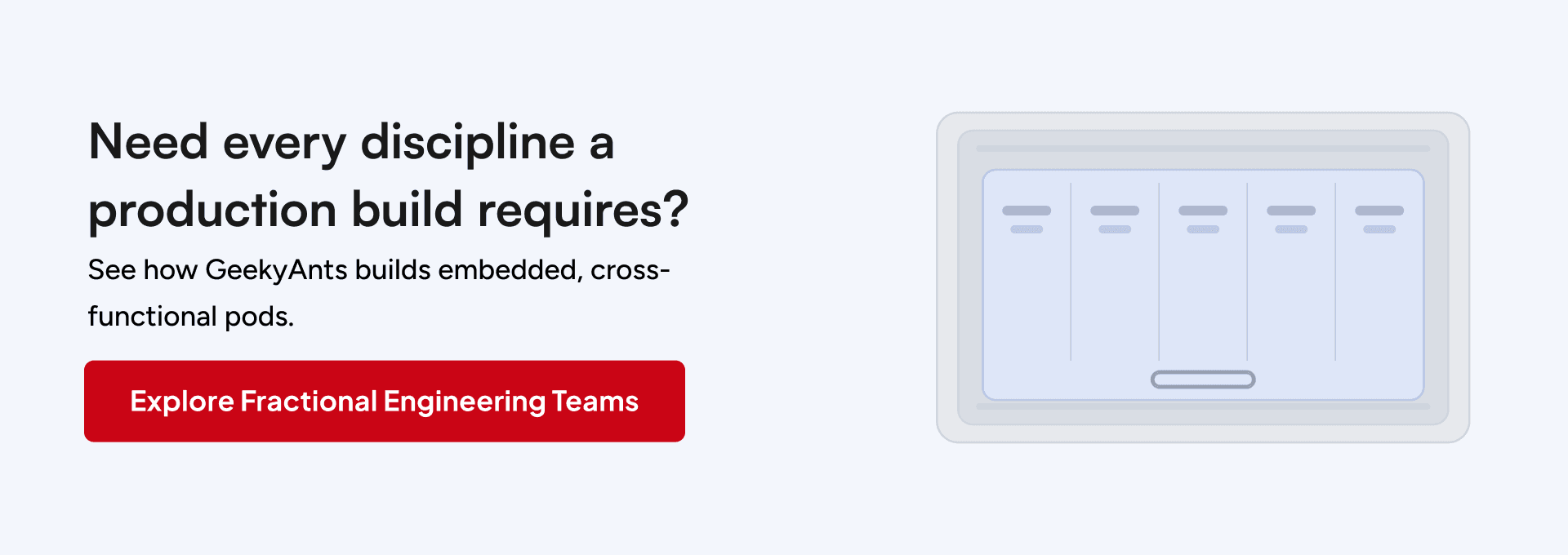 Cross-functional product engineering pod with AI, data, cloud, QA, and product specialists