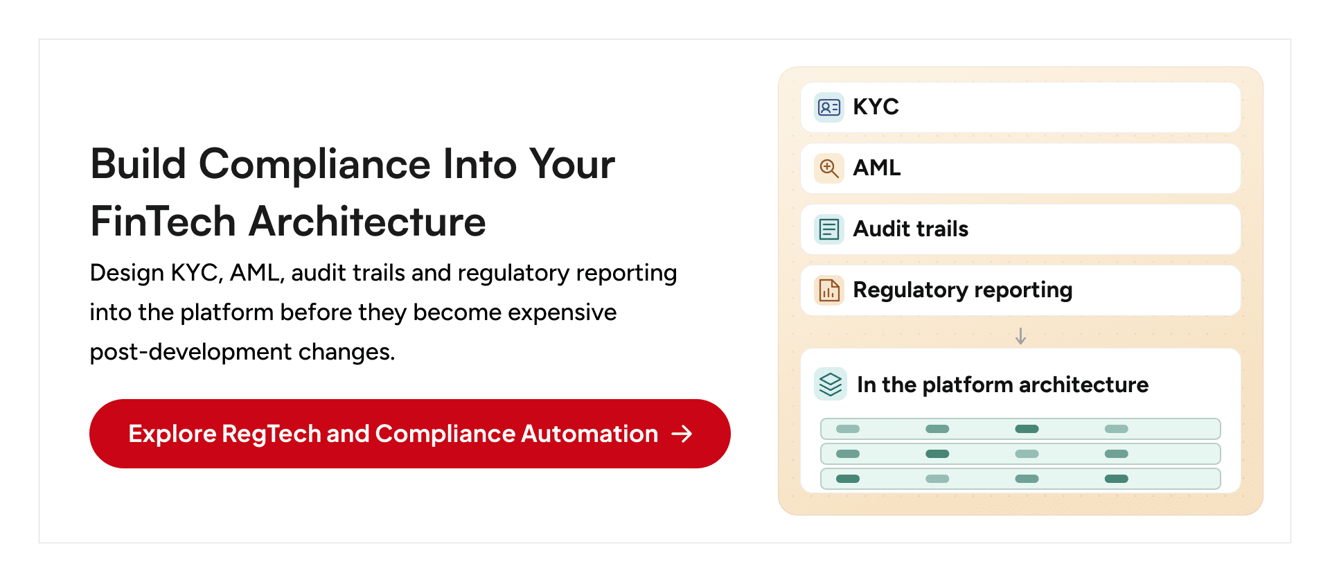 RegTech and compliance automation services for FinTech platforms