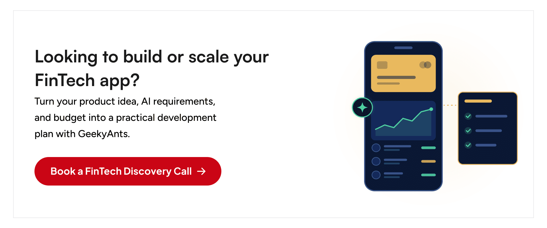 Book a discovery call for AI FinTech app development