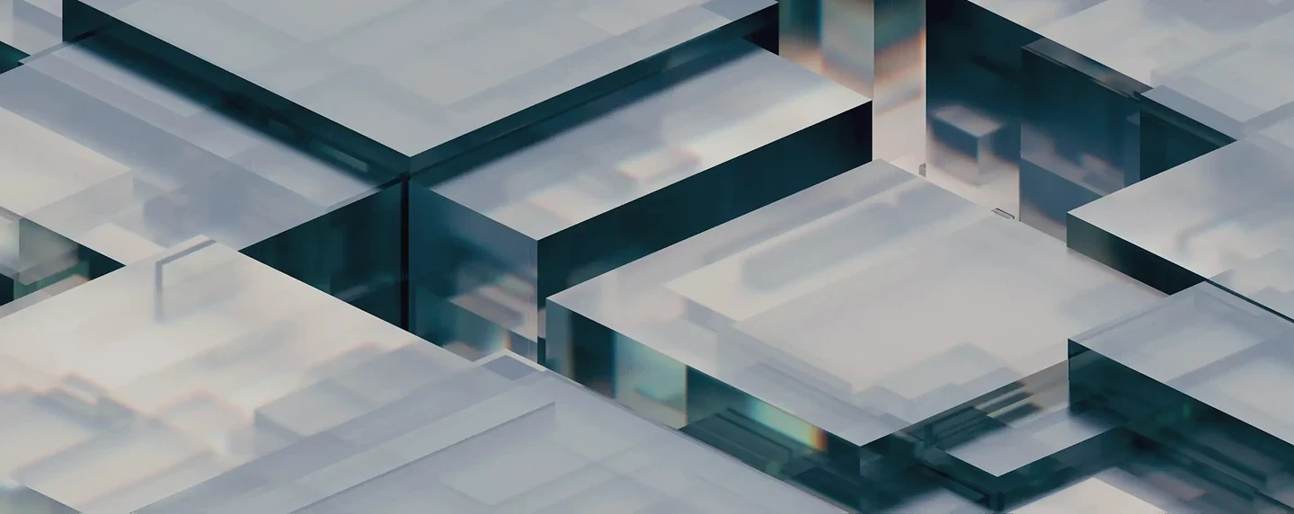 Stacked glass blocks