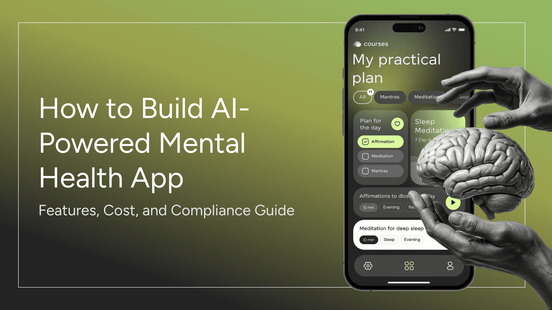 How to Build an AI-Powered Mental Health App | Features, Cost & Compliance Guide
