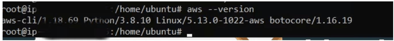 Step 13: Install AWS CLI(Command line Interface).