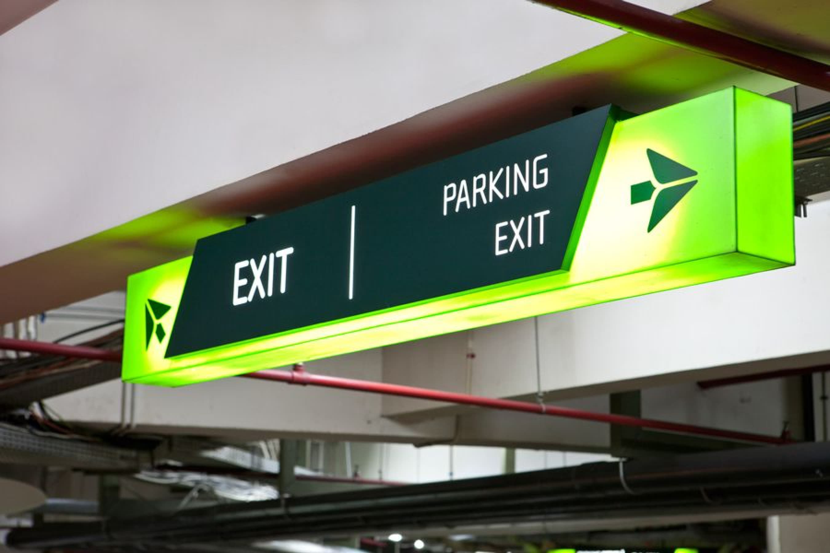 Parking lot signs design