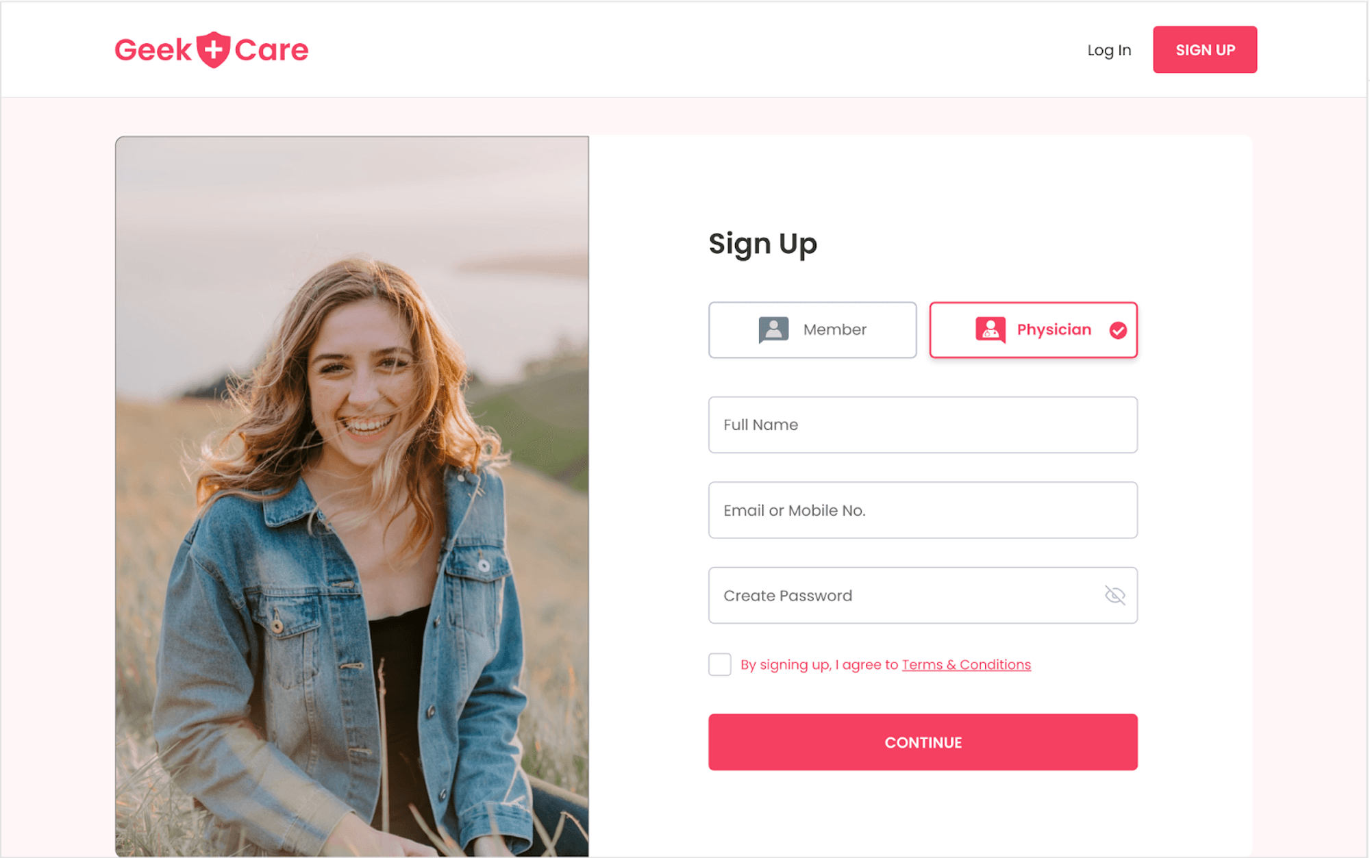 Signup Screen