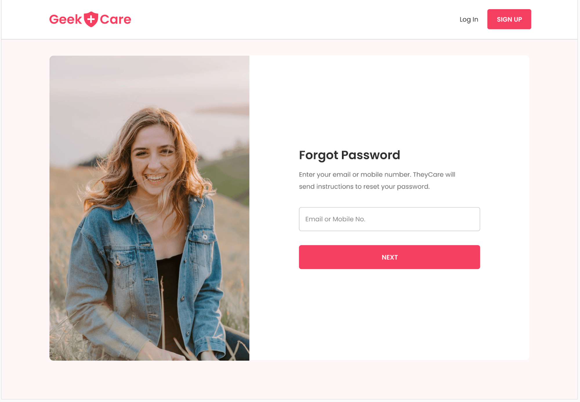 Forgot Password Screen