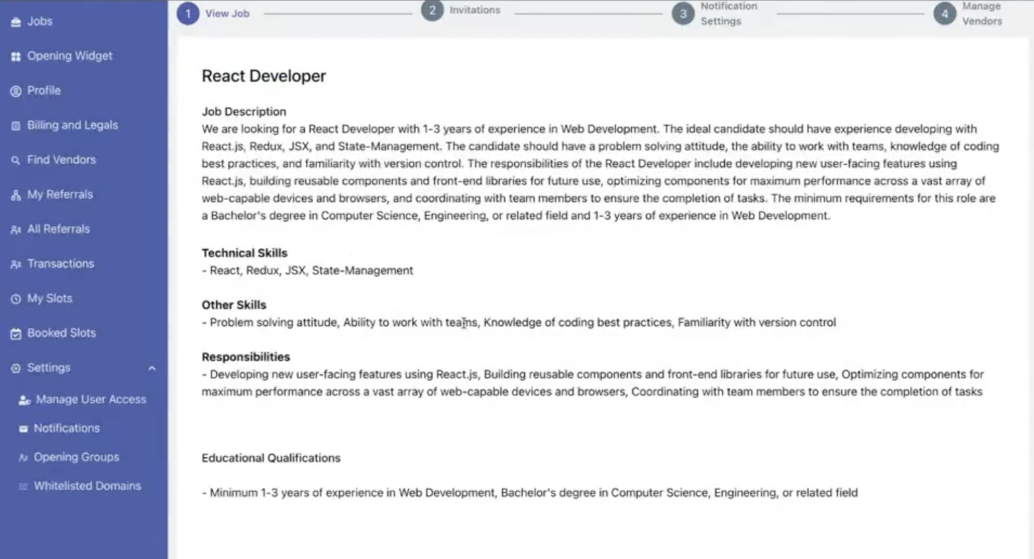 Job Description Generated on topgeek Platform