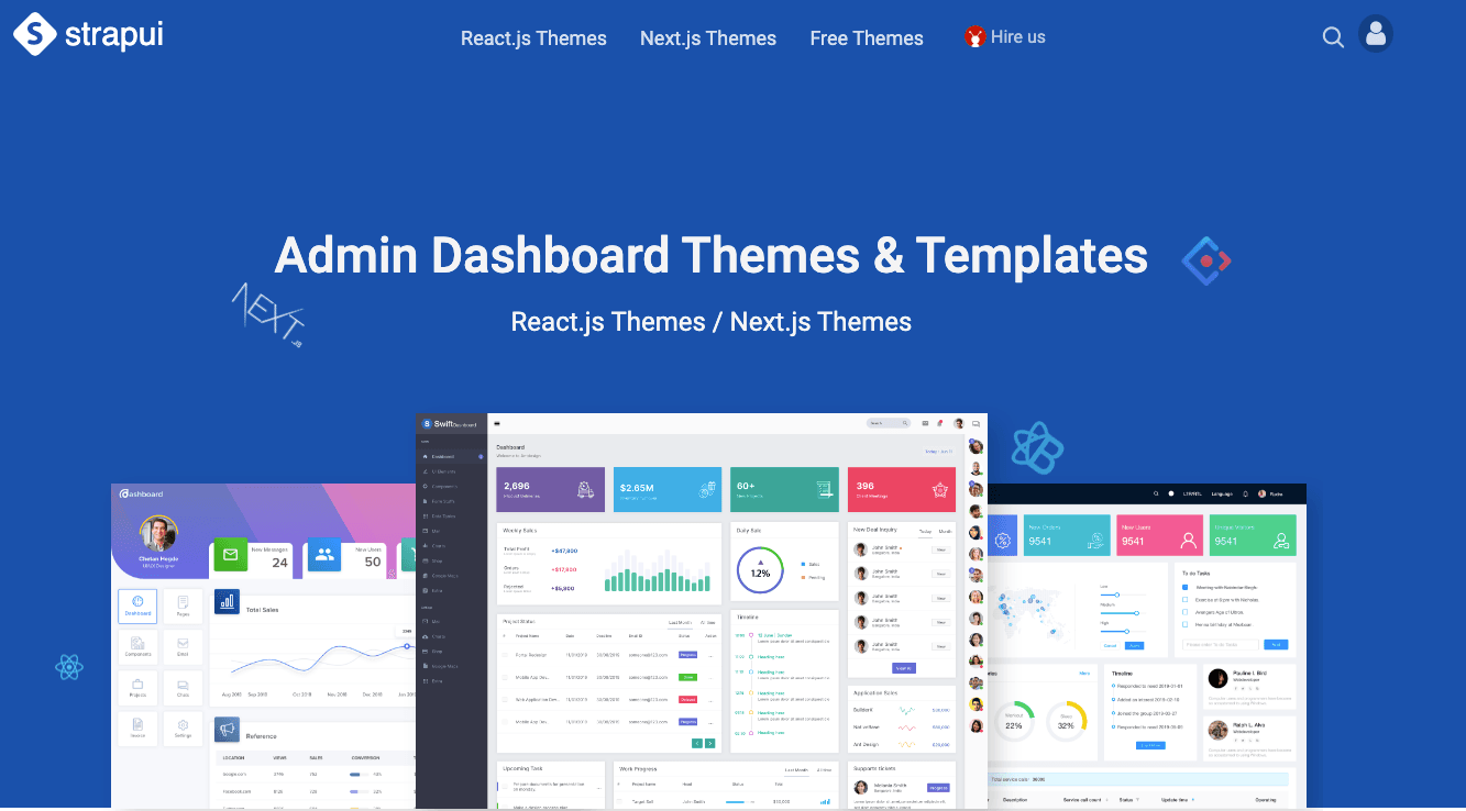 StrapUI - React.js and Next.js Themes