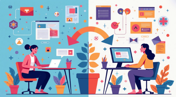 Brand strategy workflow with design assets