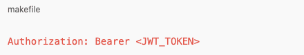 Authorization header syntax using Bearer JWT token