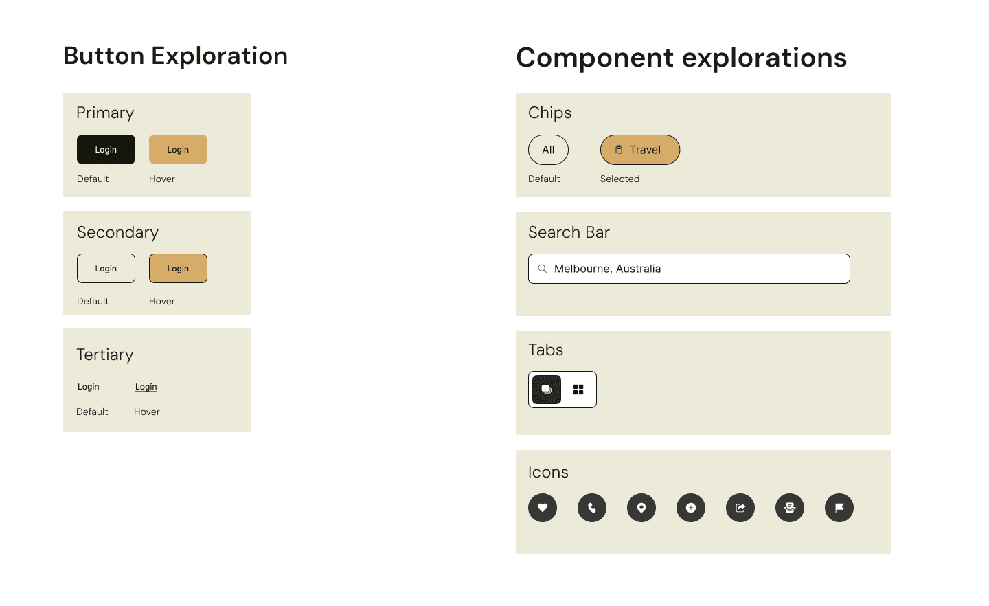 Design System layout blocks demonstrating typography scale and editorial influence