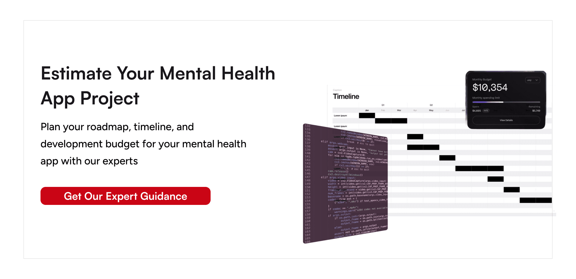 Get expert guidance on AI mental health app development costs, timelines, and technical planning.