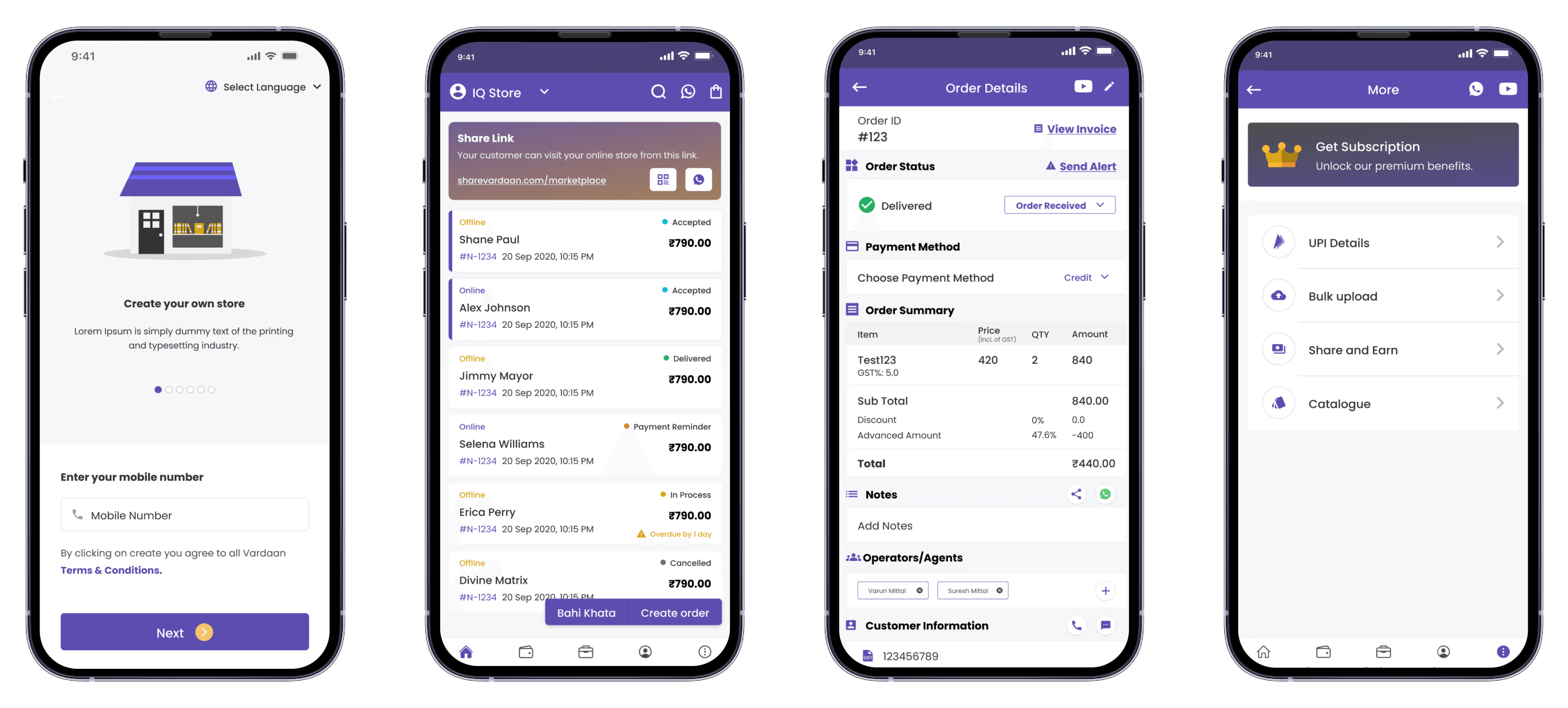 Vardaan: Customizable Sales and Accounting Application Managing Online Business