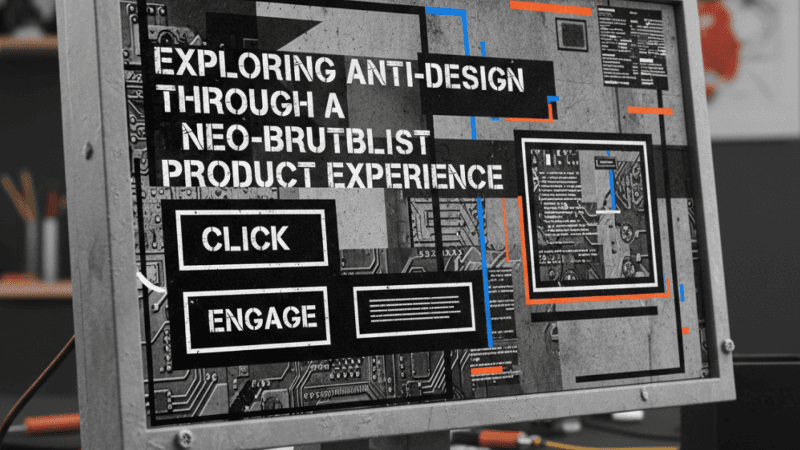 Exploring Anti-Design Through a Neo-Brutalist Product Experience